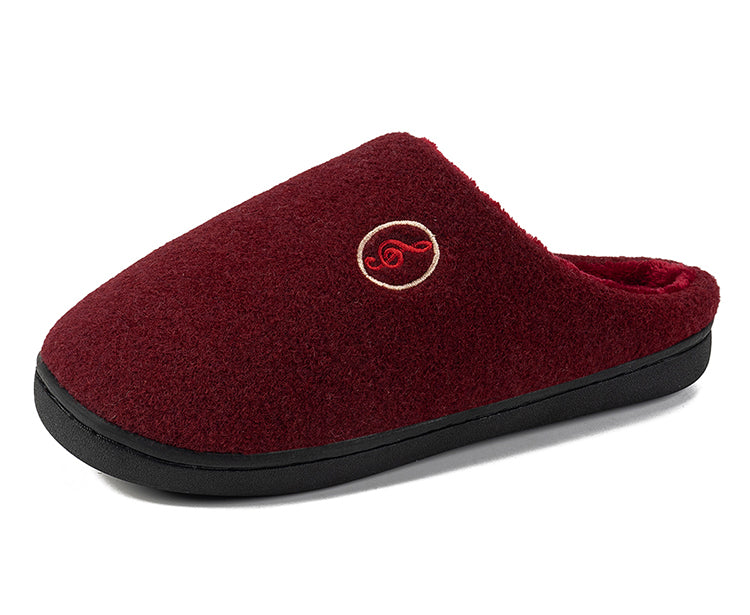 Casual Women’s Home Slippers | Warm & Elegant Music Note Design