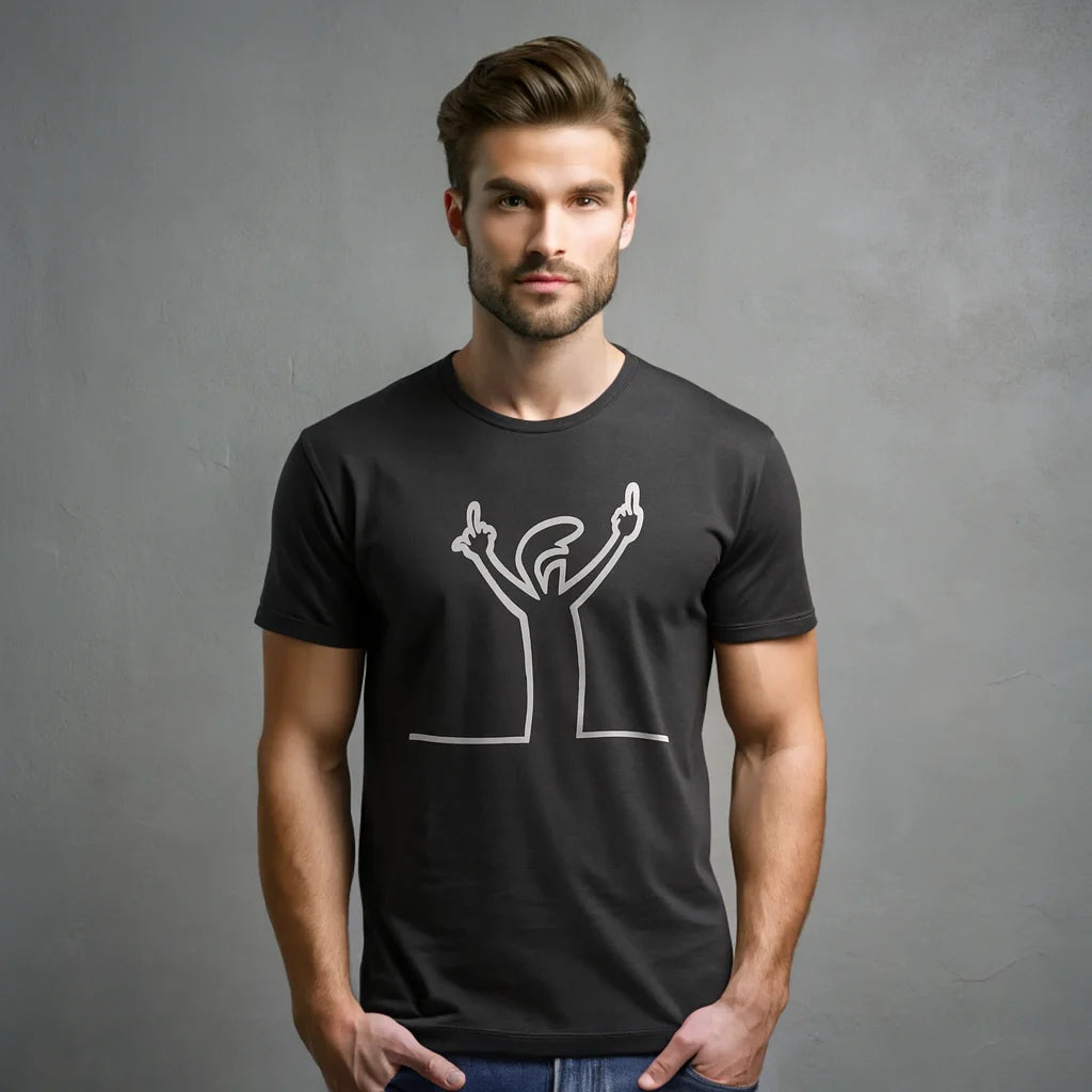 Balum La Linea Funny Graphic T-Shirt | Men’s Casual Streetwear Tee