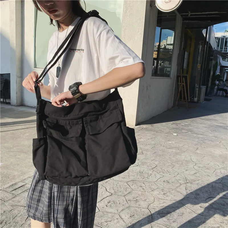 Canvas Teen Crossbody Shoulder Bag