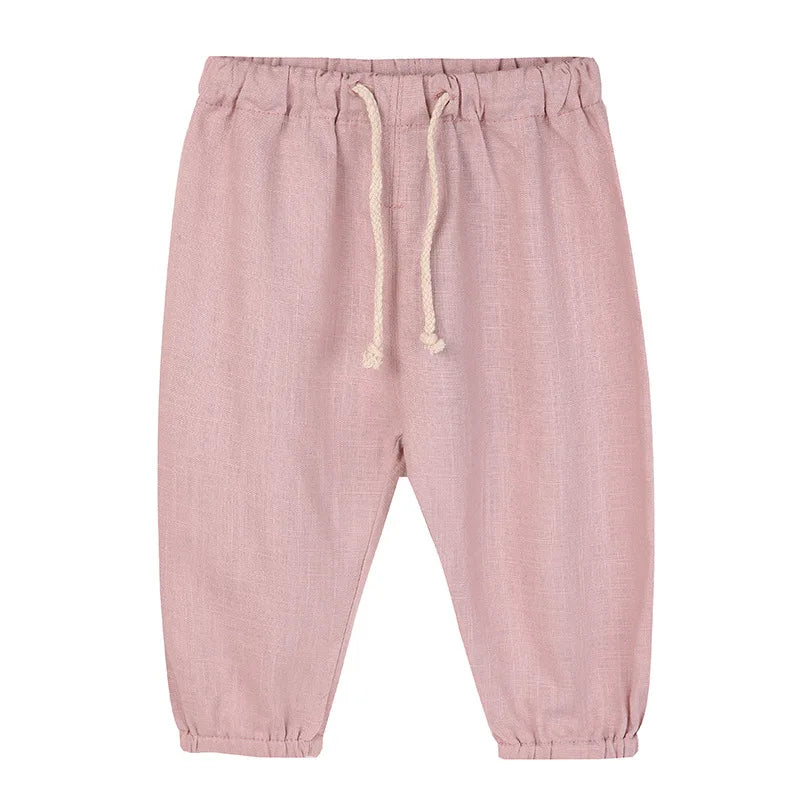 Children’s Cotton and Linen Harem Pants