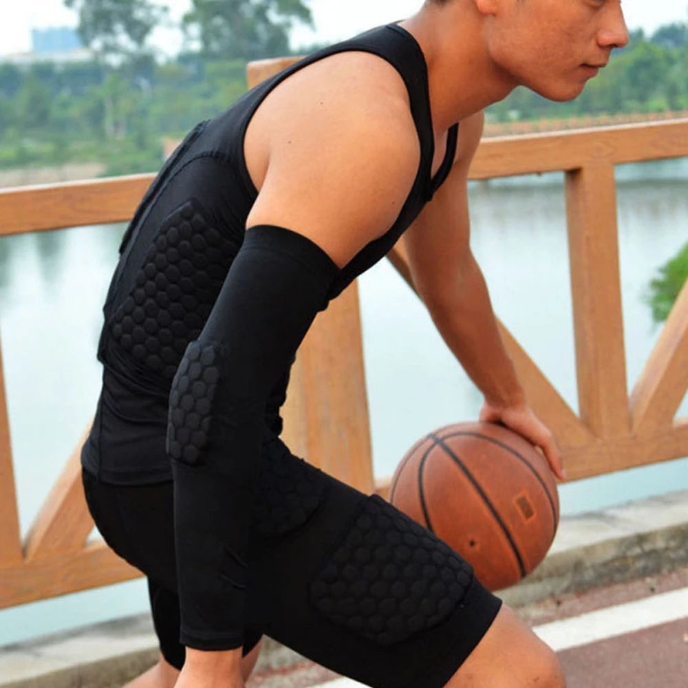 Men’s Nylon Padded Compression Training Shorts | Flexible Protective Gear