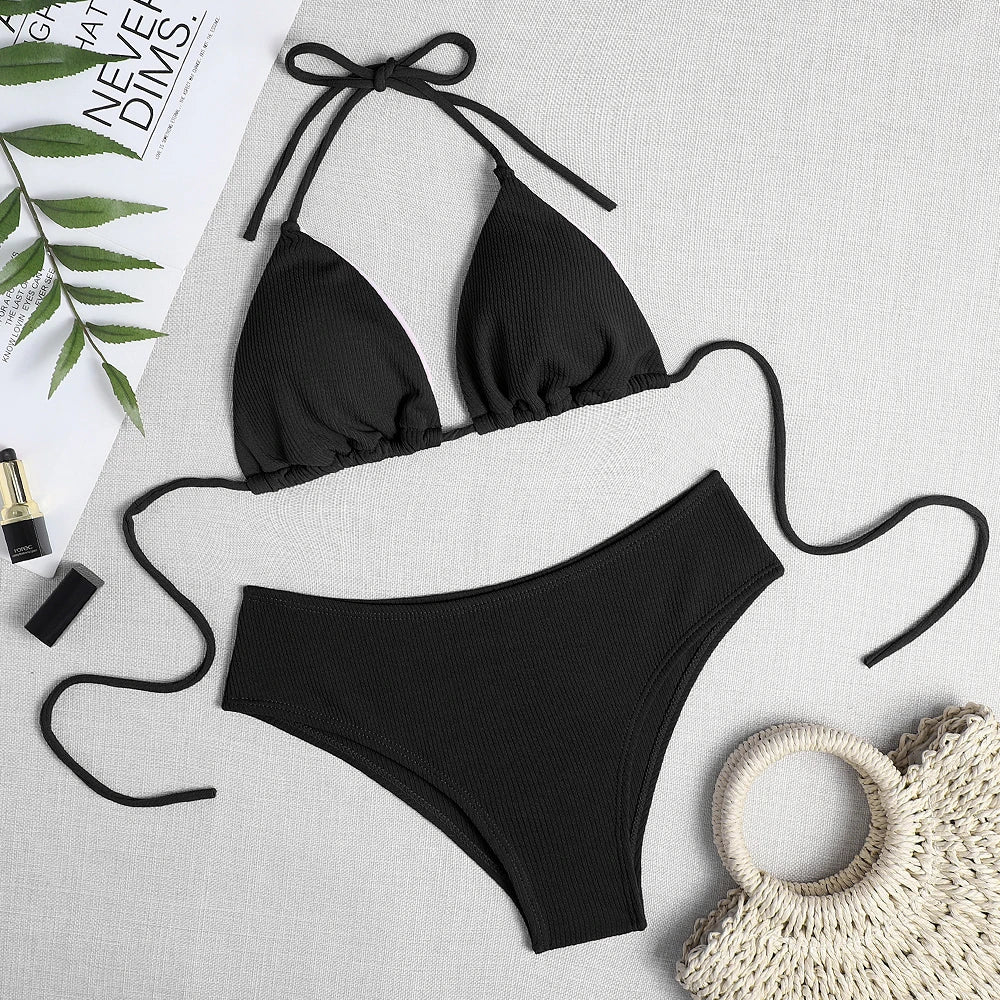Sexy Women Brazilian Swimsuit Push-up Bra Bikini Set