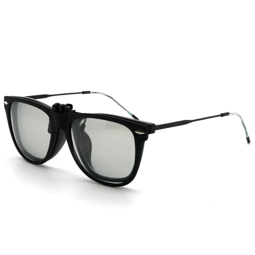 VIVIBEE Men Photochromic Polarized Lens Flip Up Clip-on Sunglasses