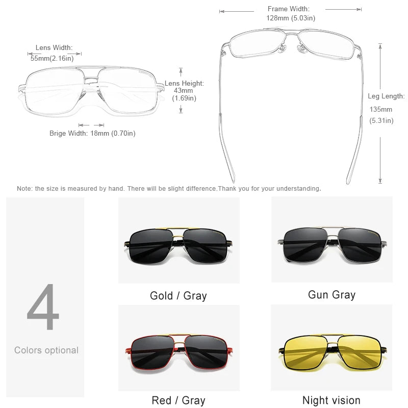 KINGSEVEN Fashion Polarized Sunglasses for Men