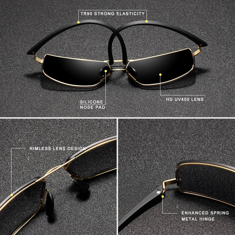 Classic Square Frame Eyewear for Men