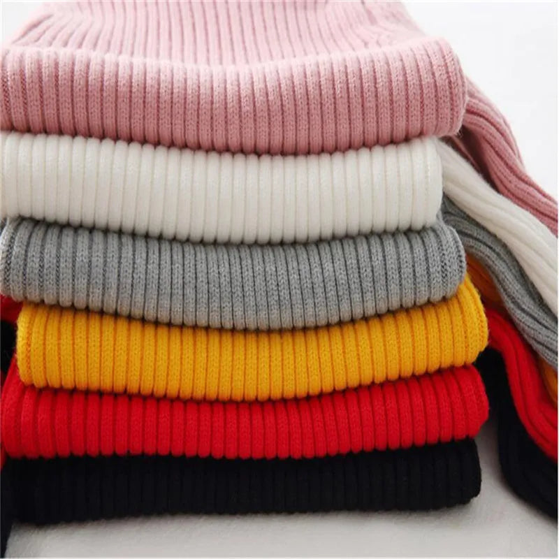 Baby Girls & Boys Winter Turtleneck Knitted Sweaters