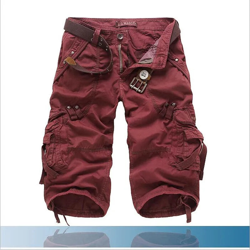 Men’s Cotton Cargo Shorts – Summer Casual Wear