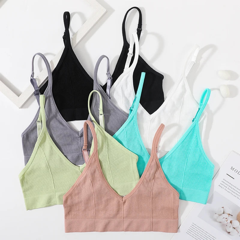 Seamless U Shaped Back Tube Top Bra for Women