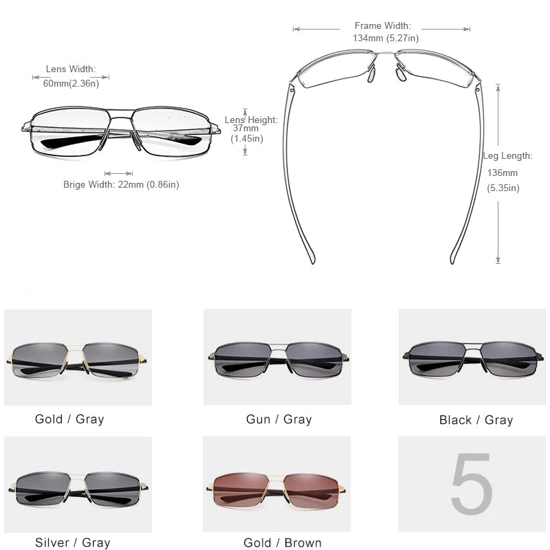 Classic Square Frame Eyewear for Men