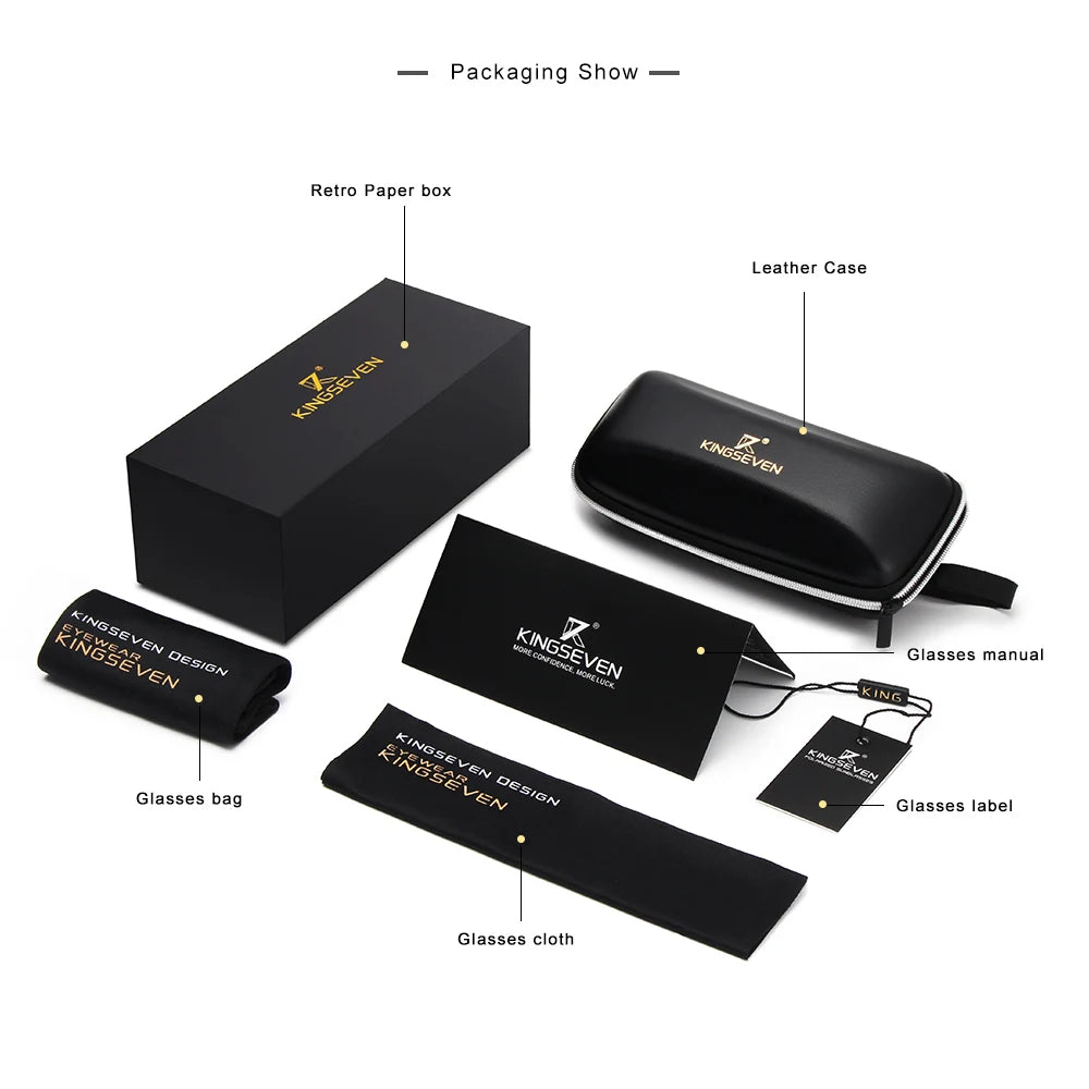 KINGSEVEN Fashion Polarized Sunglasses for Men