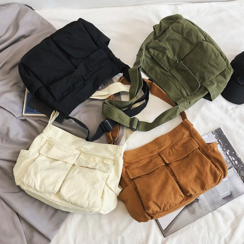 Canvas Teen Crossbody Shoulder Bag