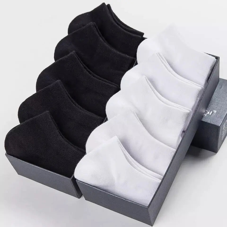 Solid Color Cotton Ankle Socks