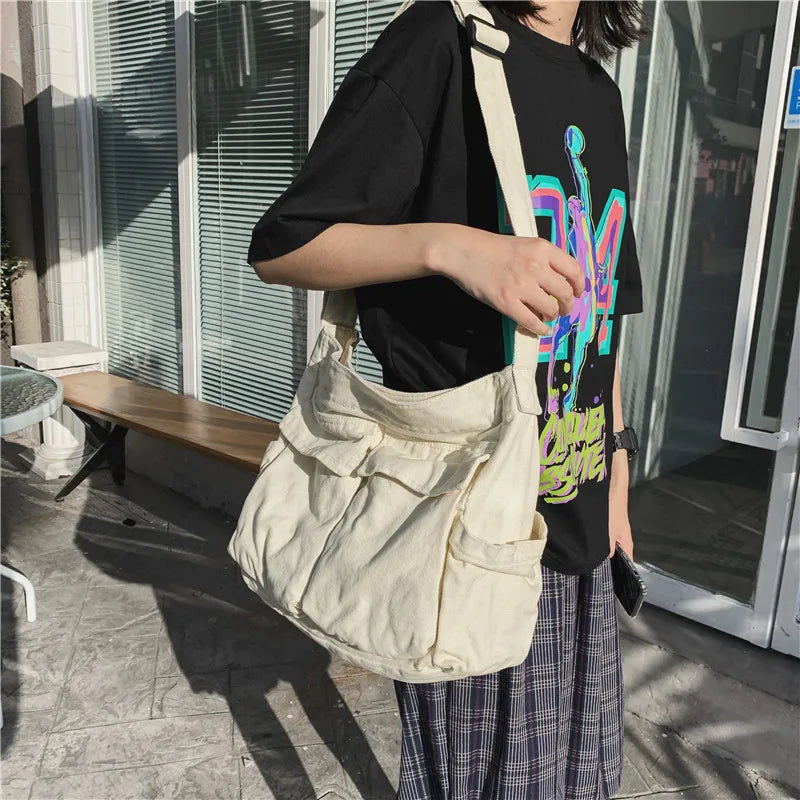 Canvas Teen Crossbody Shoulder Bag