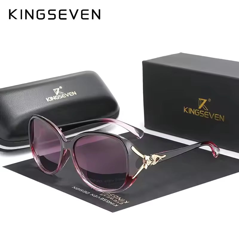 New Women Metal Polarized Sunglasses