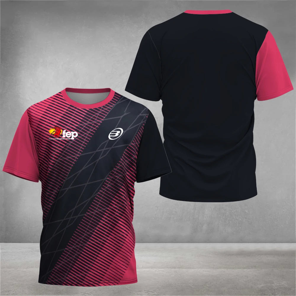 Men’s Padel Quick-Dry Sports T-Shirt | Breathable Summer Fitness Tee