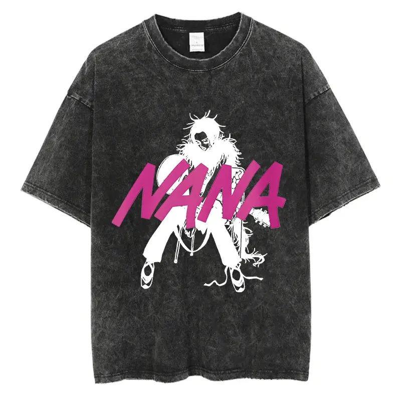 Japanese Anime Nana Osaki Vintage Washed Graphic T-Shirt