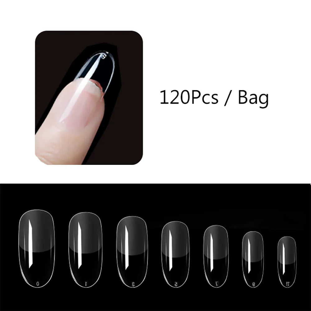 120pcs Matte Press On Nail Tips