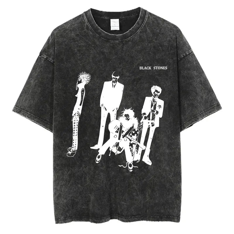 Japanese Anime Nana Osaki Vintage Washed Graphic T-Shirt