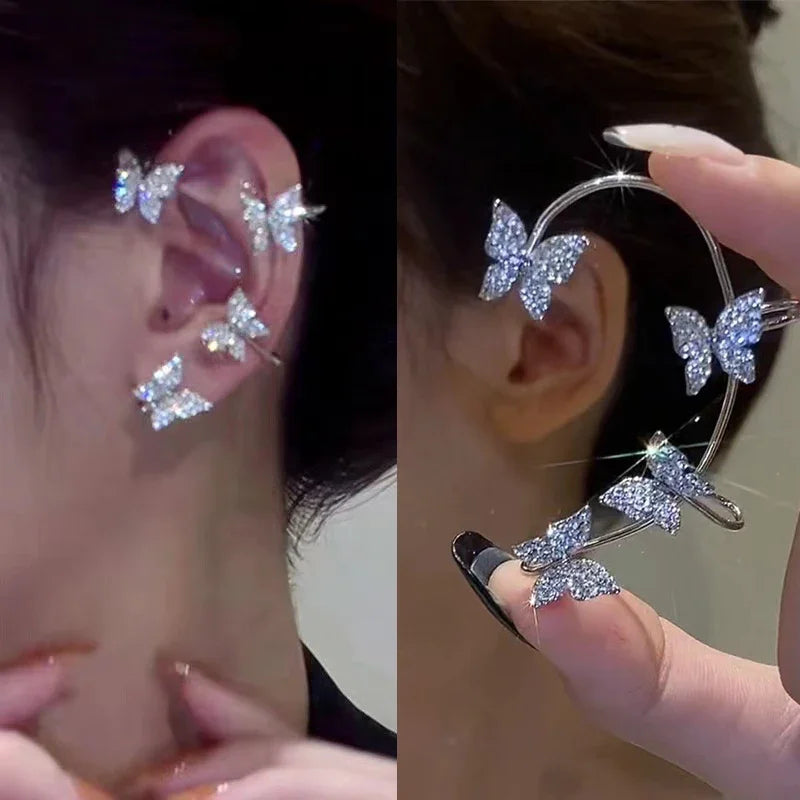 Butterfly Zircon Ear Cuff Clip – No Piercing Needed