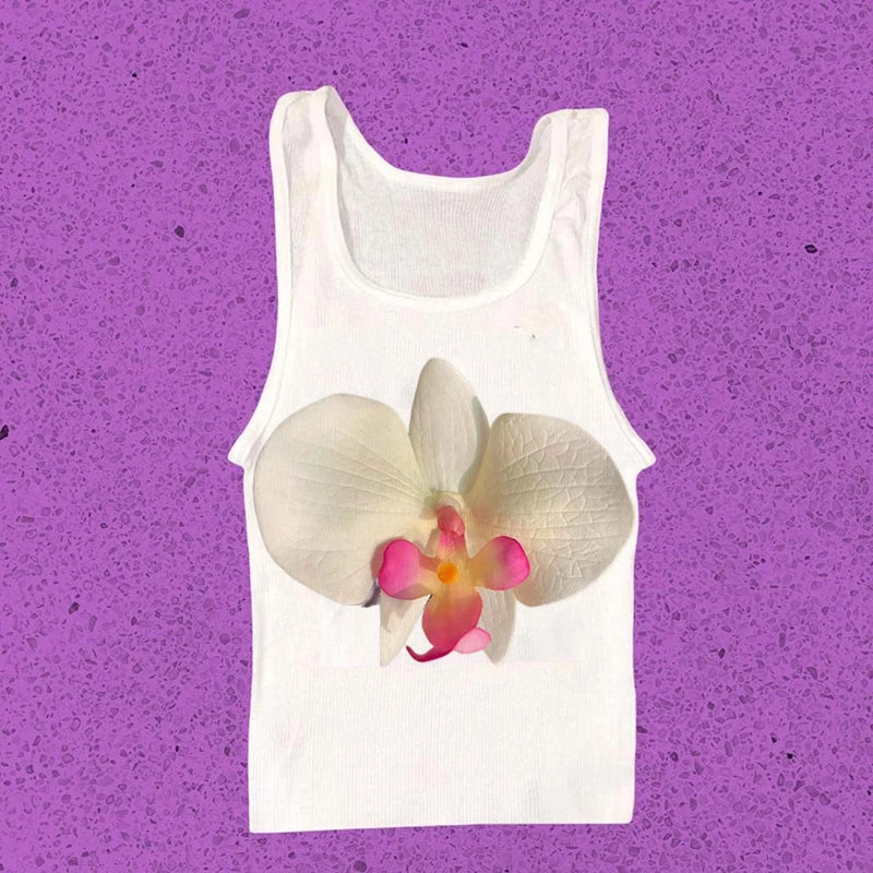 Vintage Y2K Baby Tee – Graphic Print Crop Top