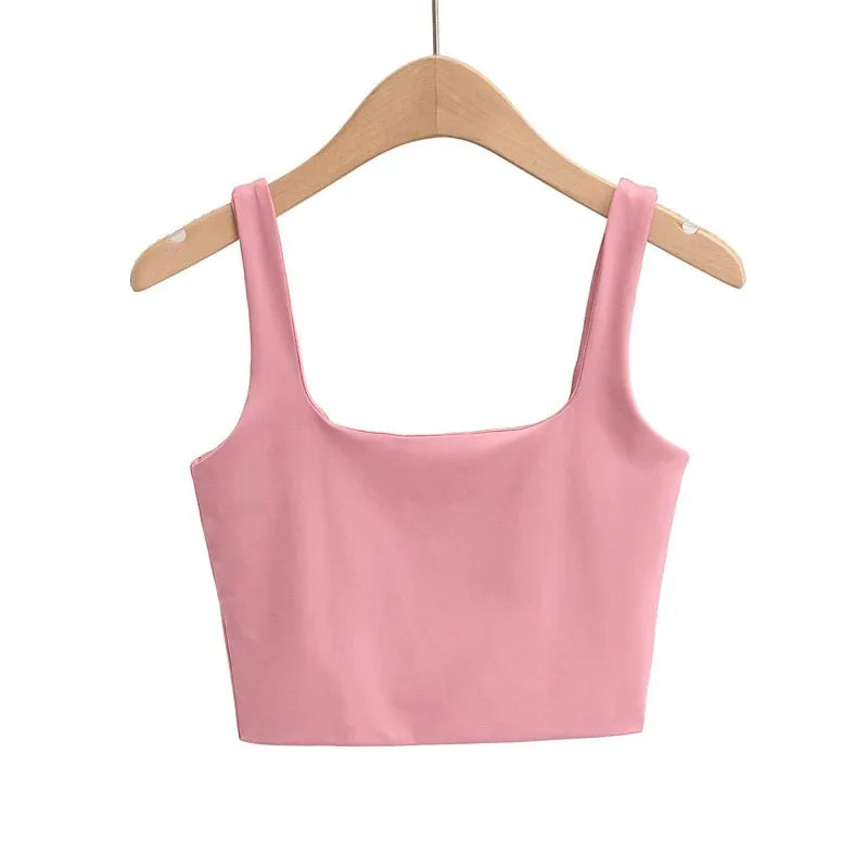 Women’s Summer Sleeveless Square Neck Tank Tops – 6 Colors