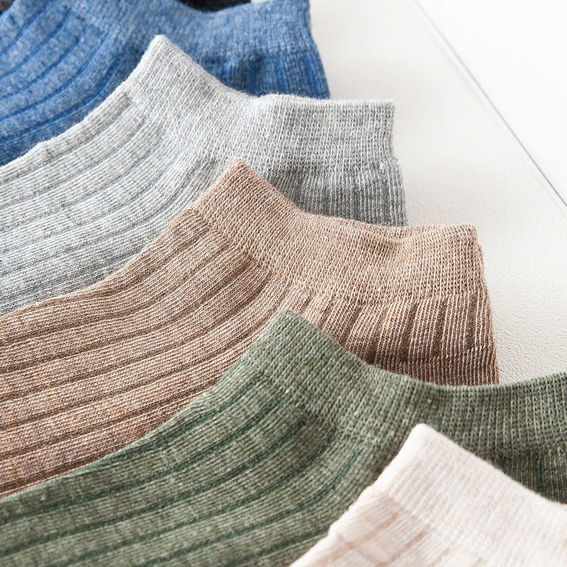 Women’s Solid Casual Cotton Ankle Socks - Amazing G