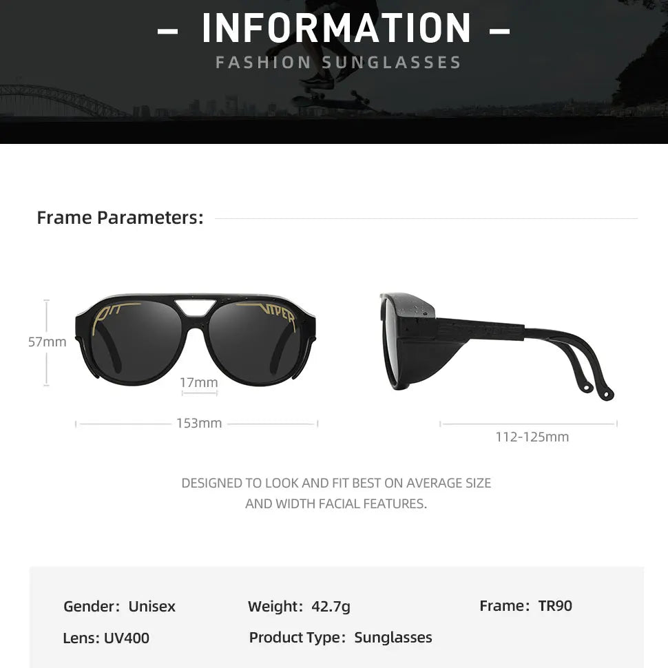 Steampunk Pit Viper Cycling Sunglasses