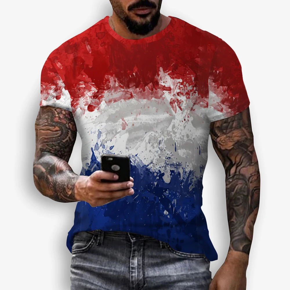 Unisex Graffiti 3D Print T-Shirt