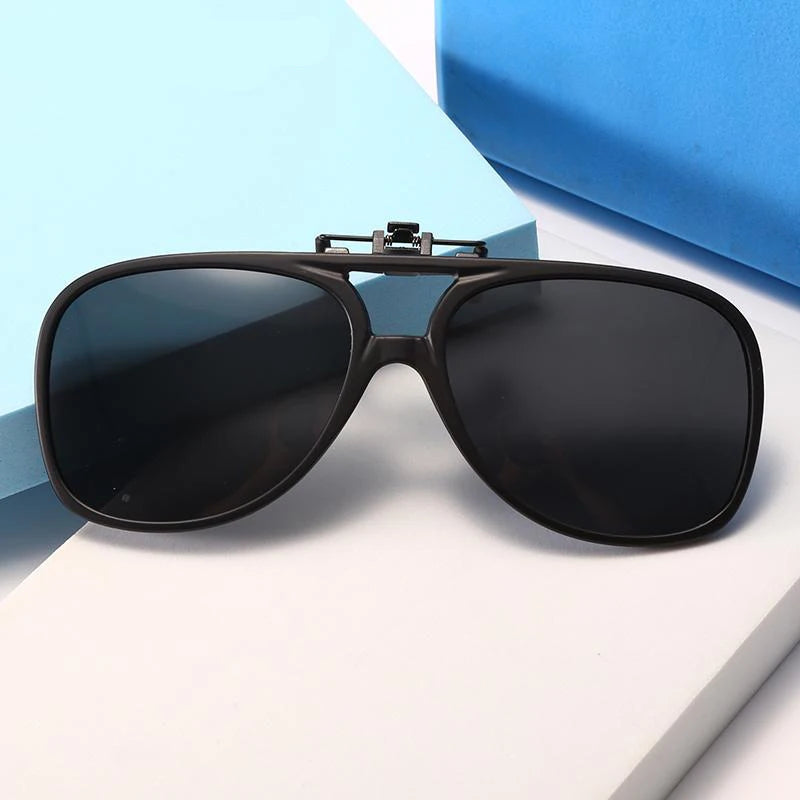 Men’s Polarized Flip-Up Clip-On Sunglasses