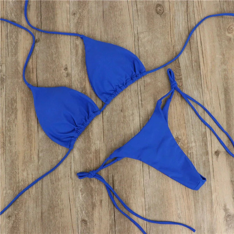 Summer Swimsuit Women’s Sexy Bikini Set with Padded Bra