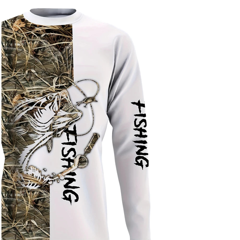 Men’s Long Sleeve Casual T-Shirt – Autumn Streetwear Pullover