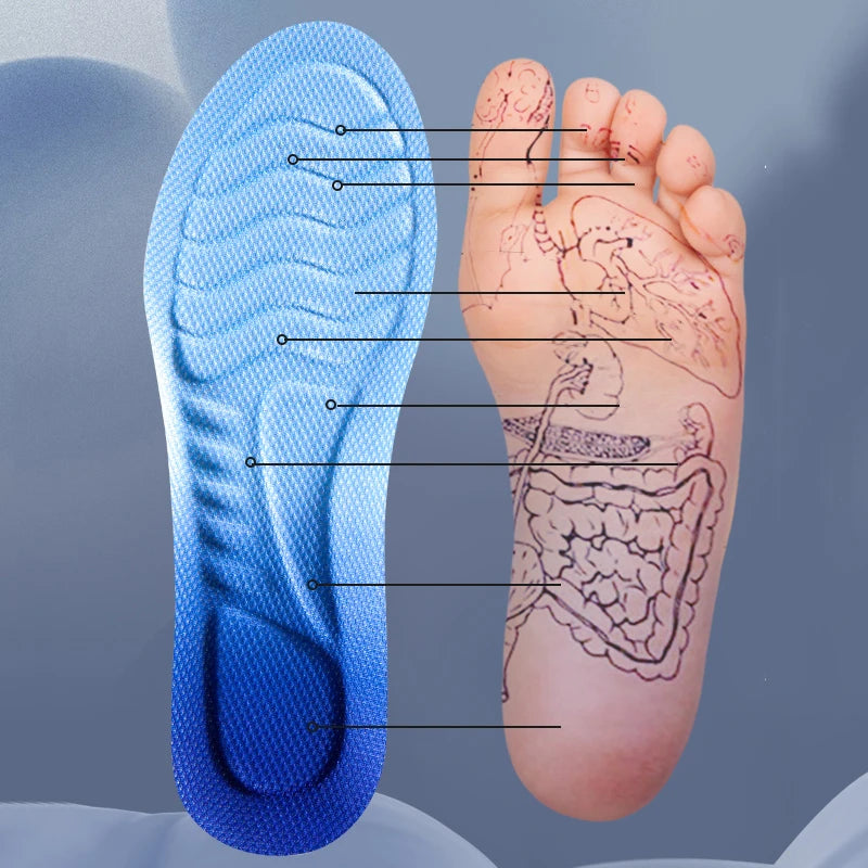 4D Cloud Technology Sports Insoles Breathable & Shock Absorbing