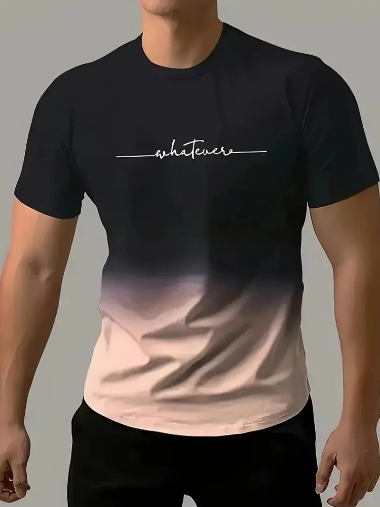 Simple Printed Oversized Men’s T-Shirt – Casual Summer Top
