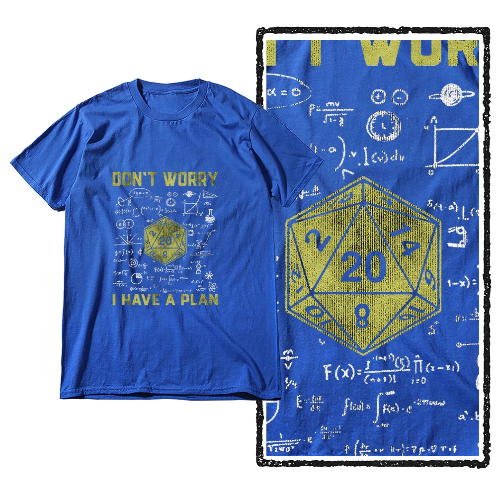 Dungeon Dragon “I Have a Plan” D20 Graphic T-Shirt | RPG Streetwear Tee