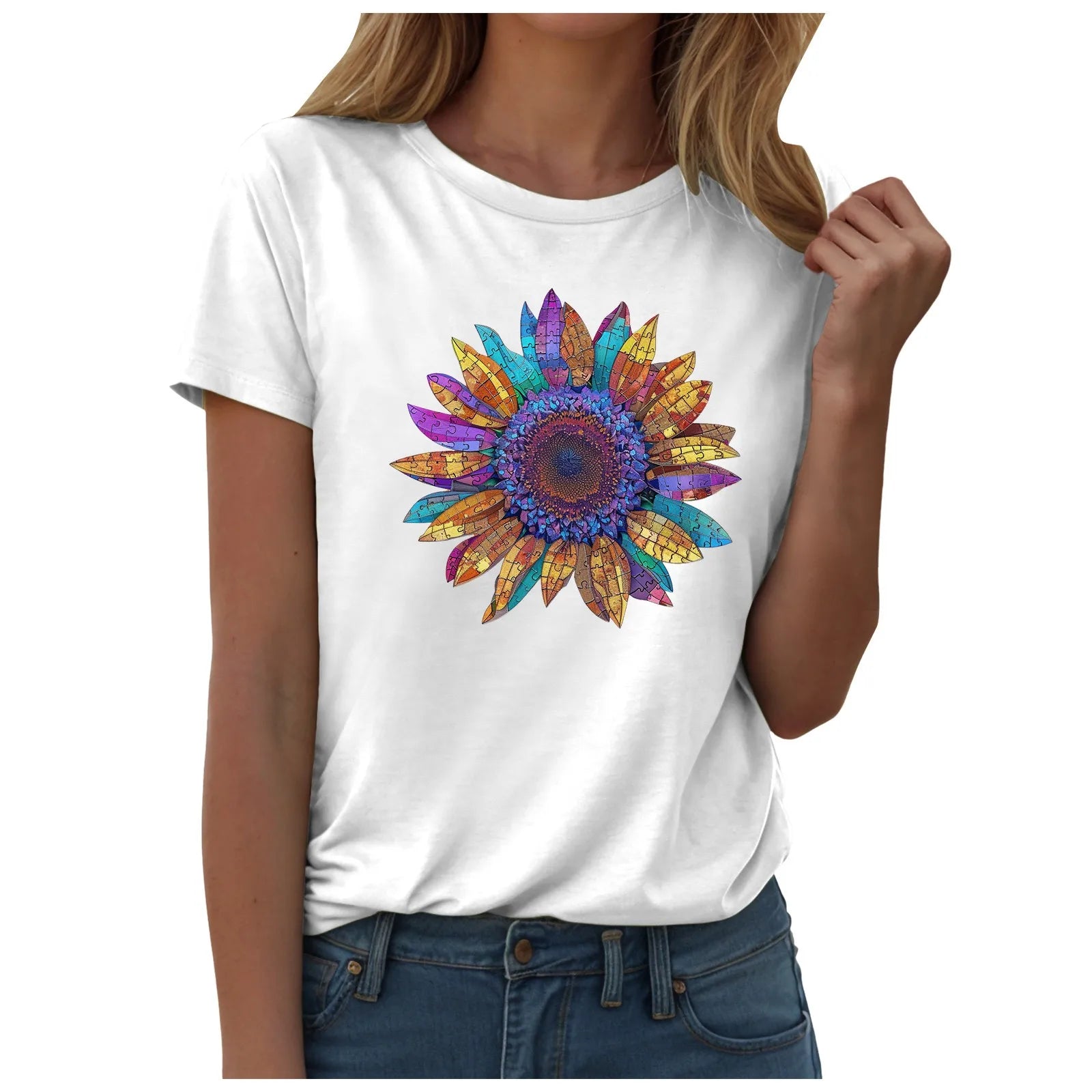 Sunflower Graphic T-Shirt for Women