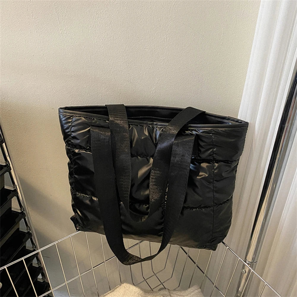 Quilted Cotton Padded Tote Bag