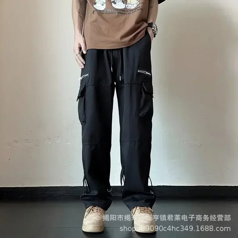 Light Luxury Oversized Cargo Pants for Men