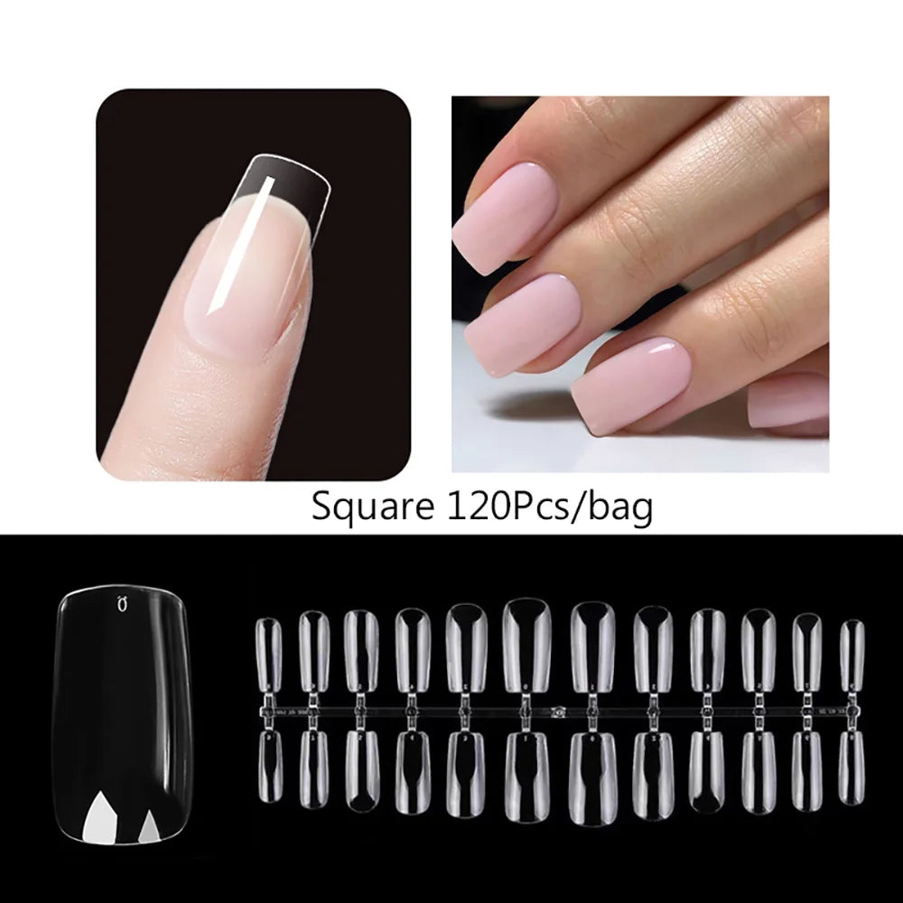 120pcs Matte Press On Nail Tips
