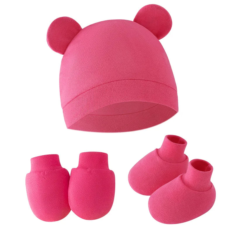 Newborn Baby Hat, Gloves & Socks Set