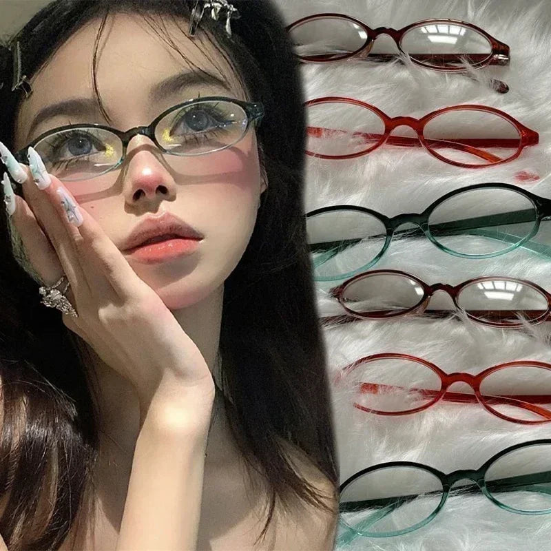 Retro Oval Glasses for Women & Girls