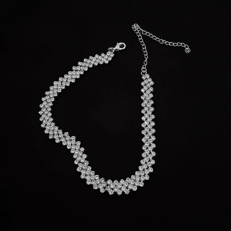 Luxury Full Rhinestone Choker Necklace