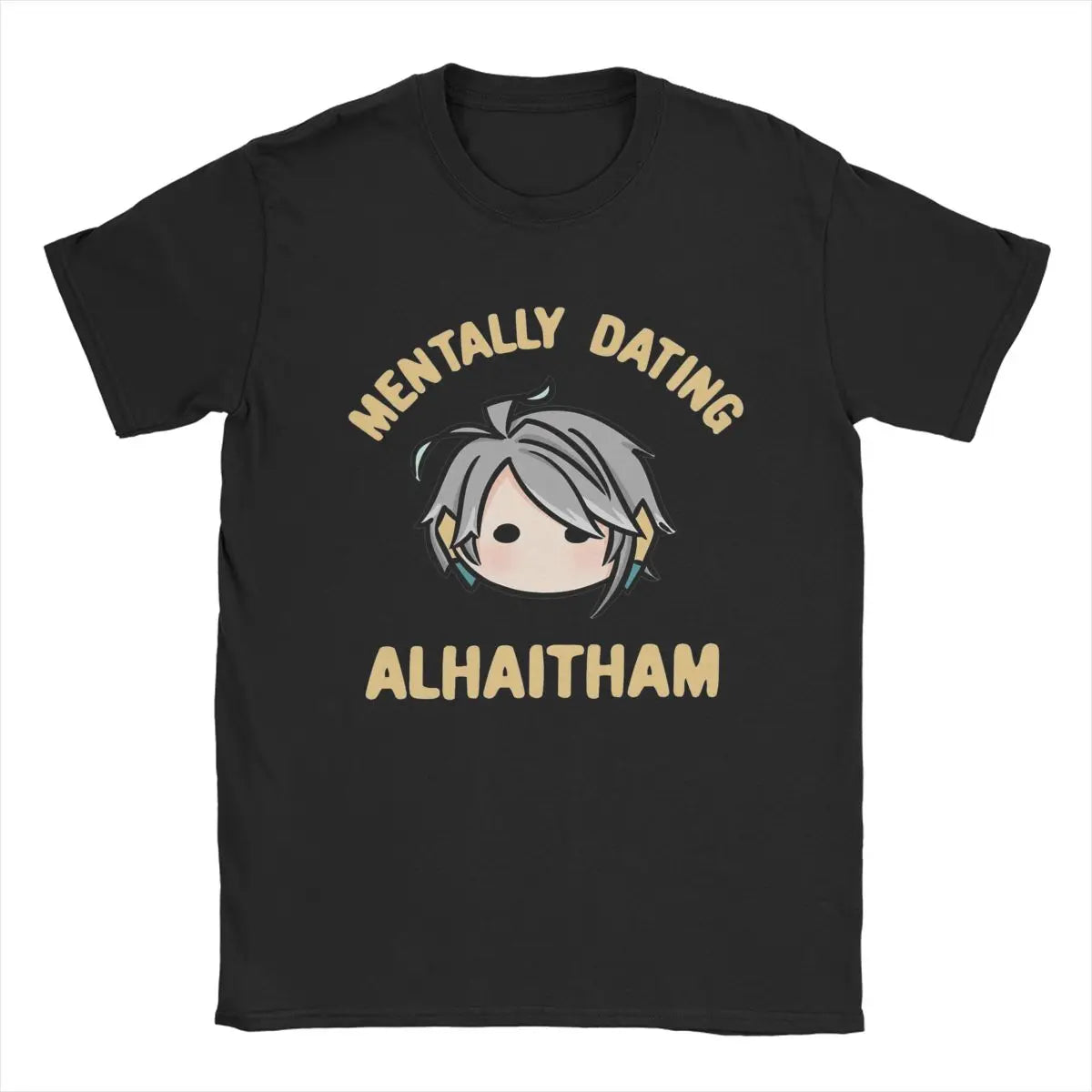 Men’s Genshin Impact T-Shirt | “Mentally Dating Alhaitham” Chibi Print