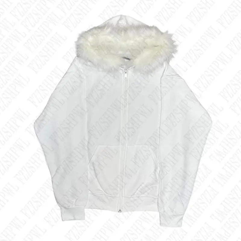 Y2K Streetwear Zip Up Hoodie