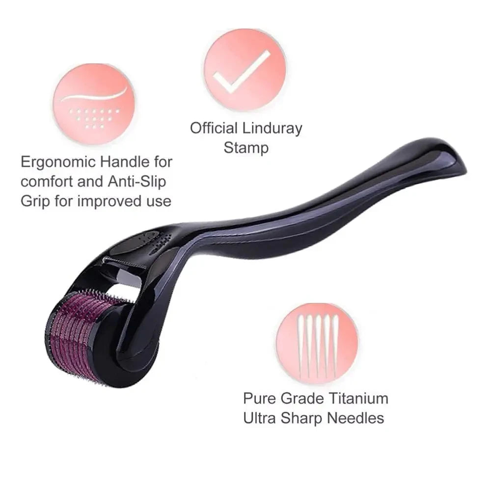 Microneedle Derma Roller – 540 Titanium Needles for Skin