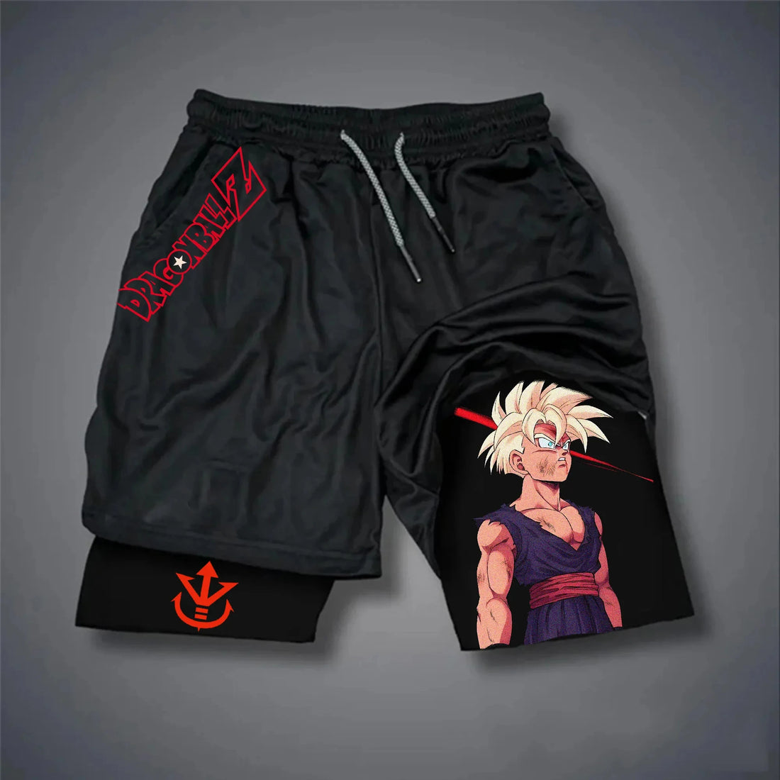 Dragon Ball Anime GOKU Double-Layer Shorts | Sporty Summer Men’s Breathable Pants