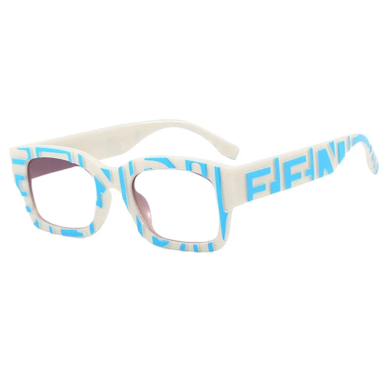 Trendy Square Resin Reading Glasses – Women’s Fashion Stripe Spectacles