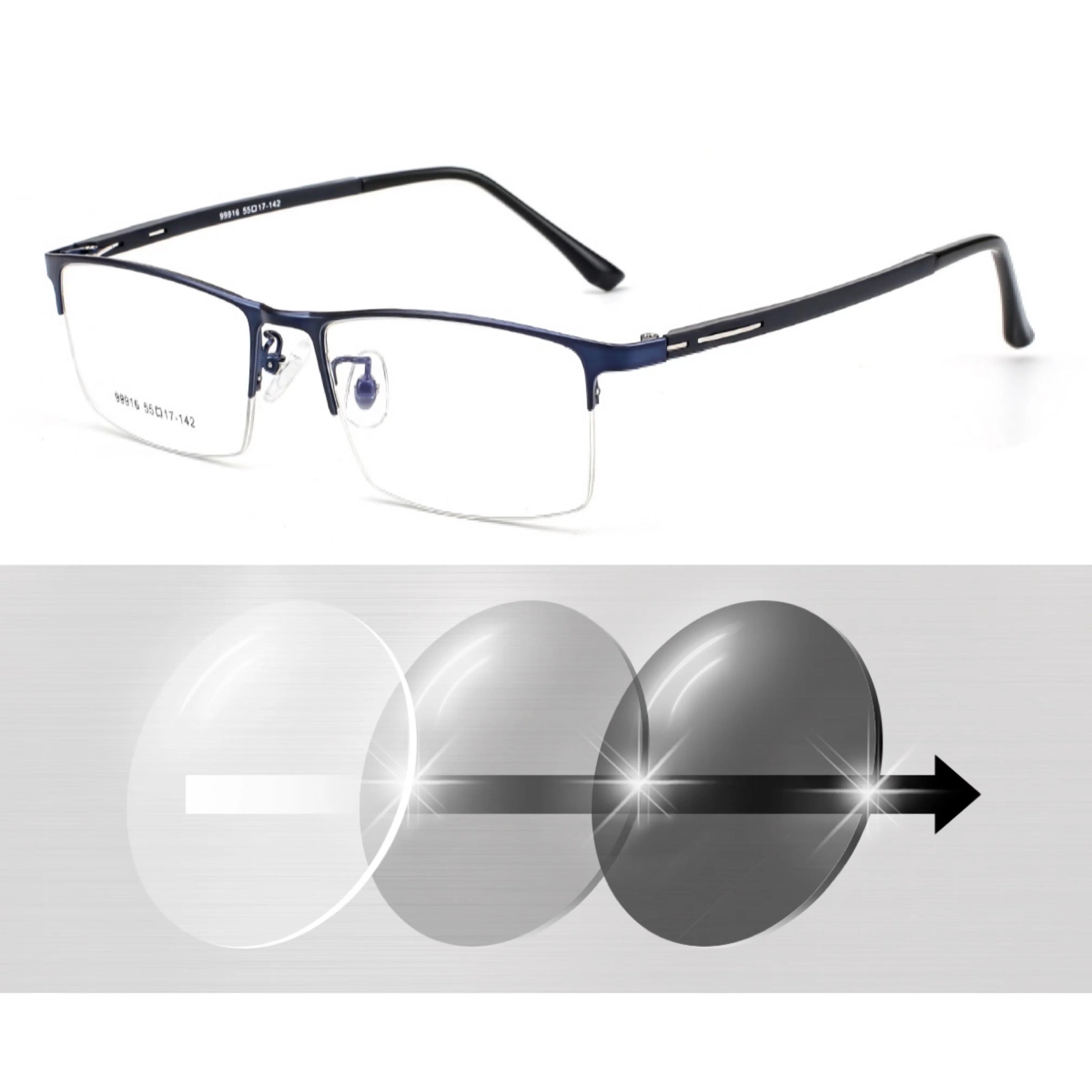 Photochromic Myopia Eyeglasses for Men