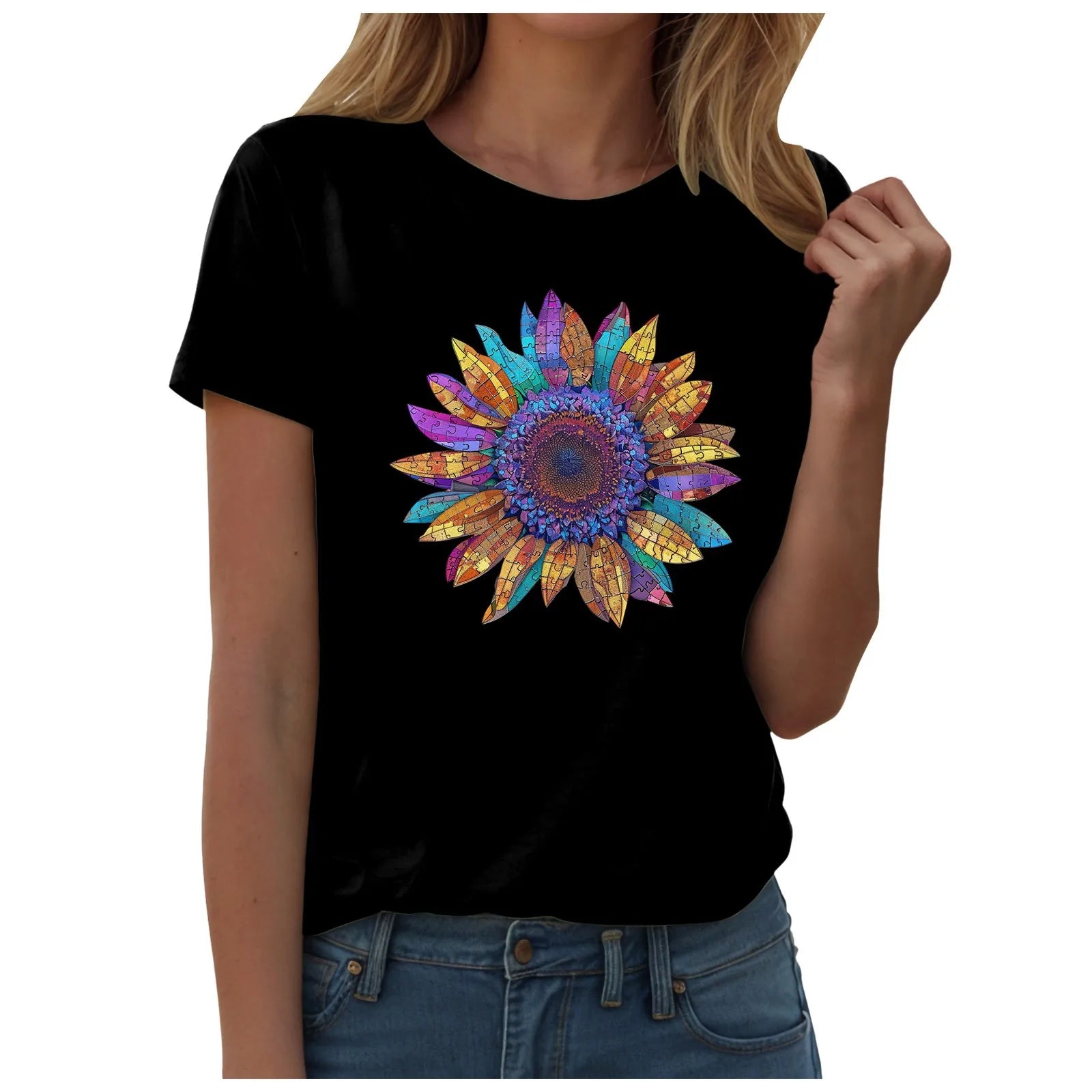 Sunflower Graphic T-Shirt for Women