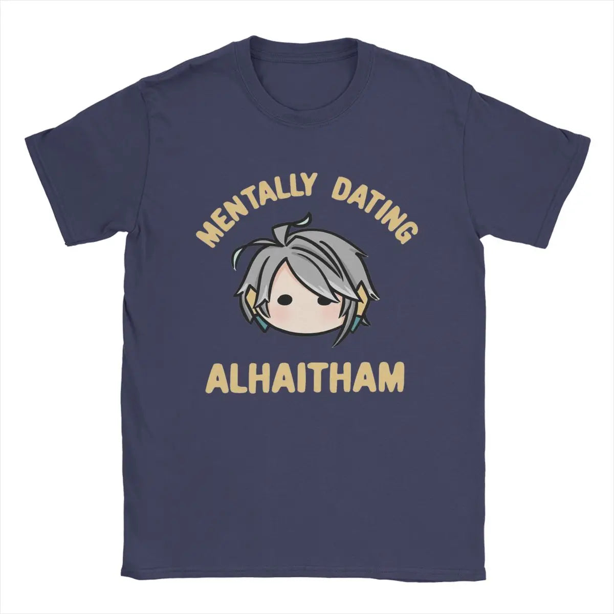 Men’s Genshin Impact T-Shirt | “Mentally Dating Alhaitham” Chibi Print
