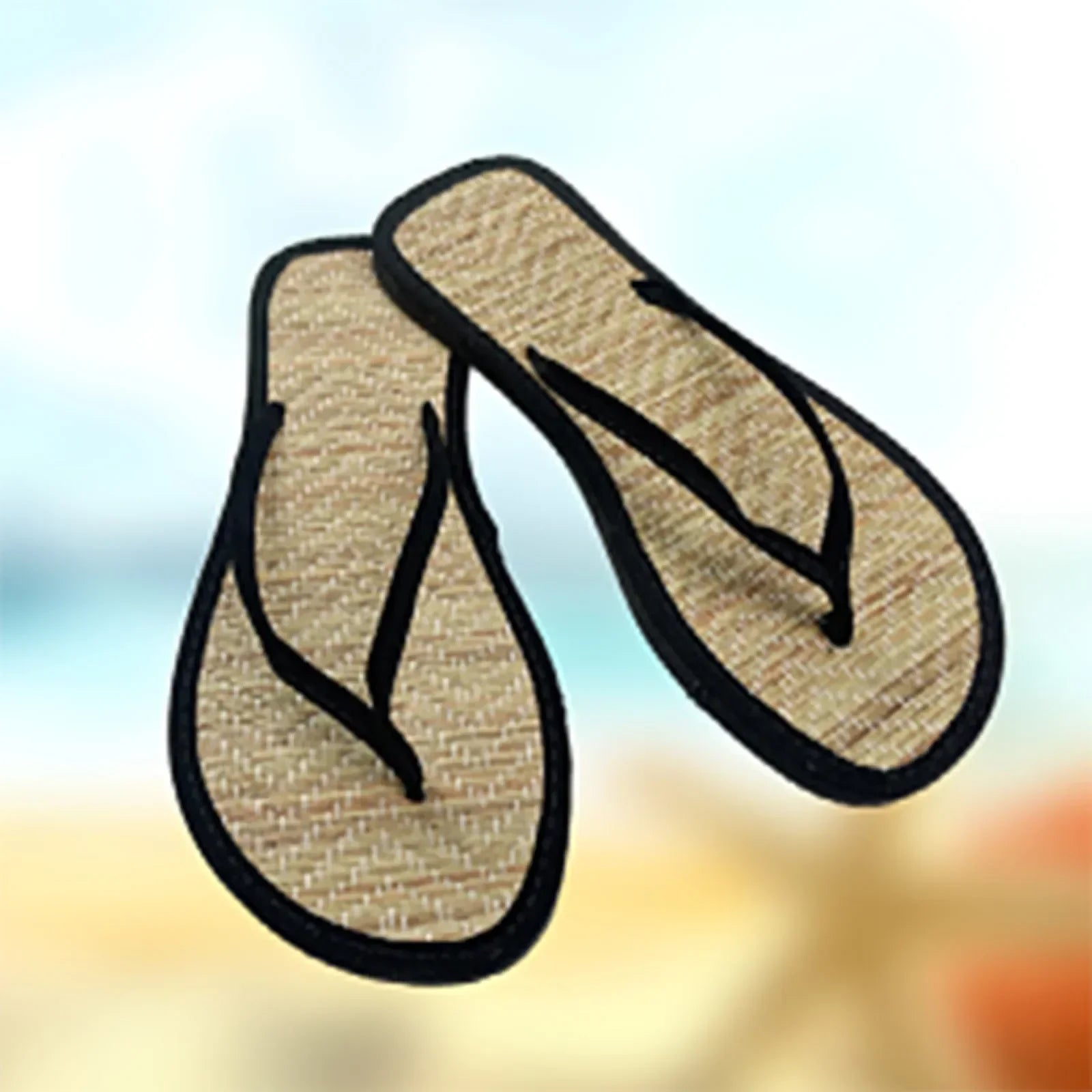 Bamboo Rattan Flip-Flops – Women’s Summer Slippers